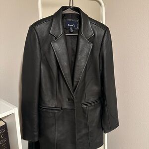90’s Black Leather Jacket